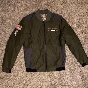 Broncos Salute to Service reversible bomber jacket